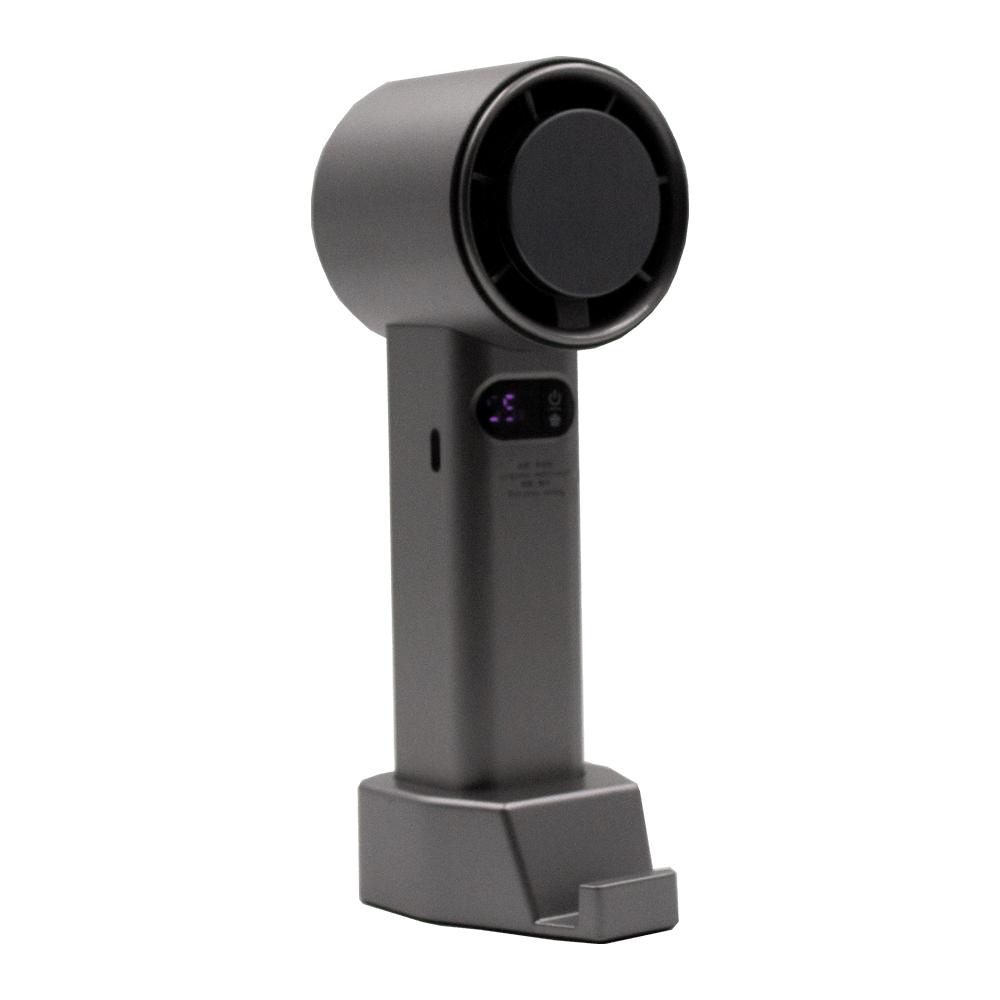 พัดลมพกพา พัดลมมือถือ SONAR FLYBIRD 3IN1 รุ่น WT-F83 แบตเตอรี่ 4800MAH ชาร์จไฟได้ จอแสดงผล LED สีดำ_4